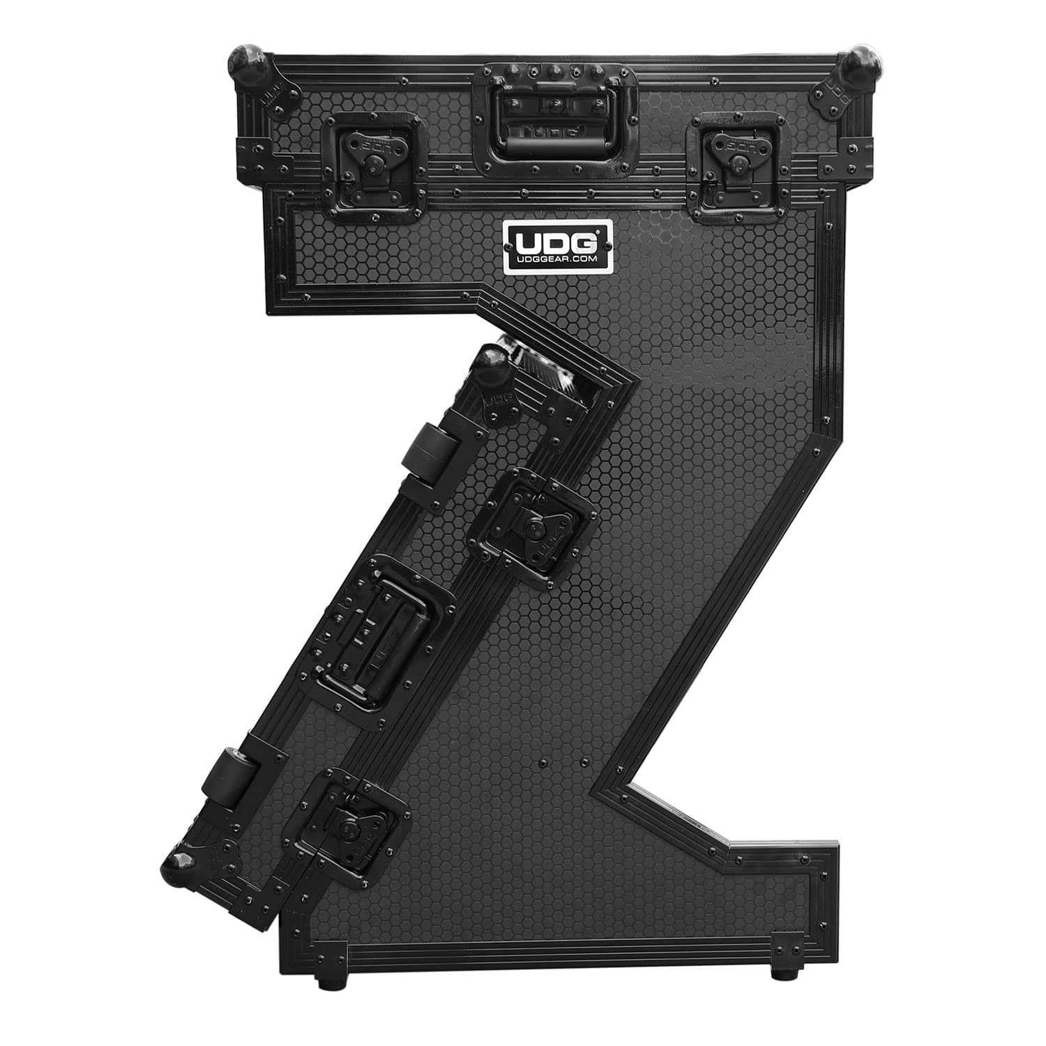 UDG Ultimate Flight Case Portable Z-Style DJ Table Black Plus (Wheels) - DY Pro Audio