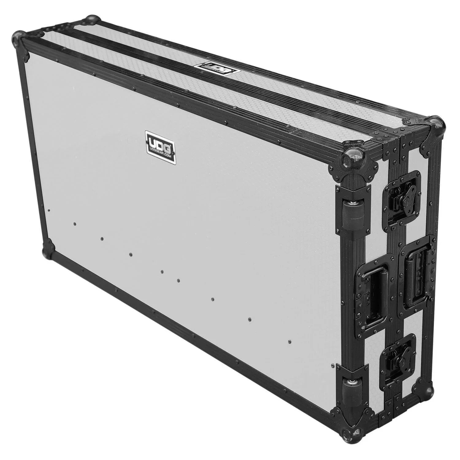 UDG Ultimate Flight Case Portable Z-Style DJ Table White Plus (Wheels) - DY Pro Audio