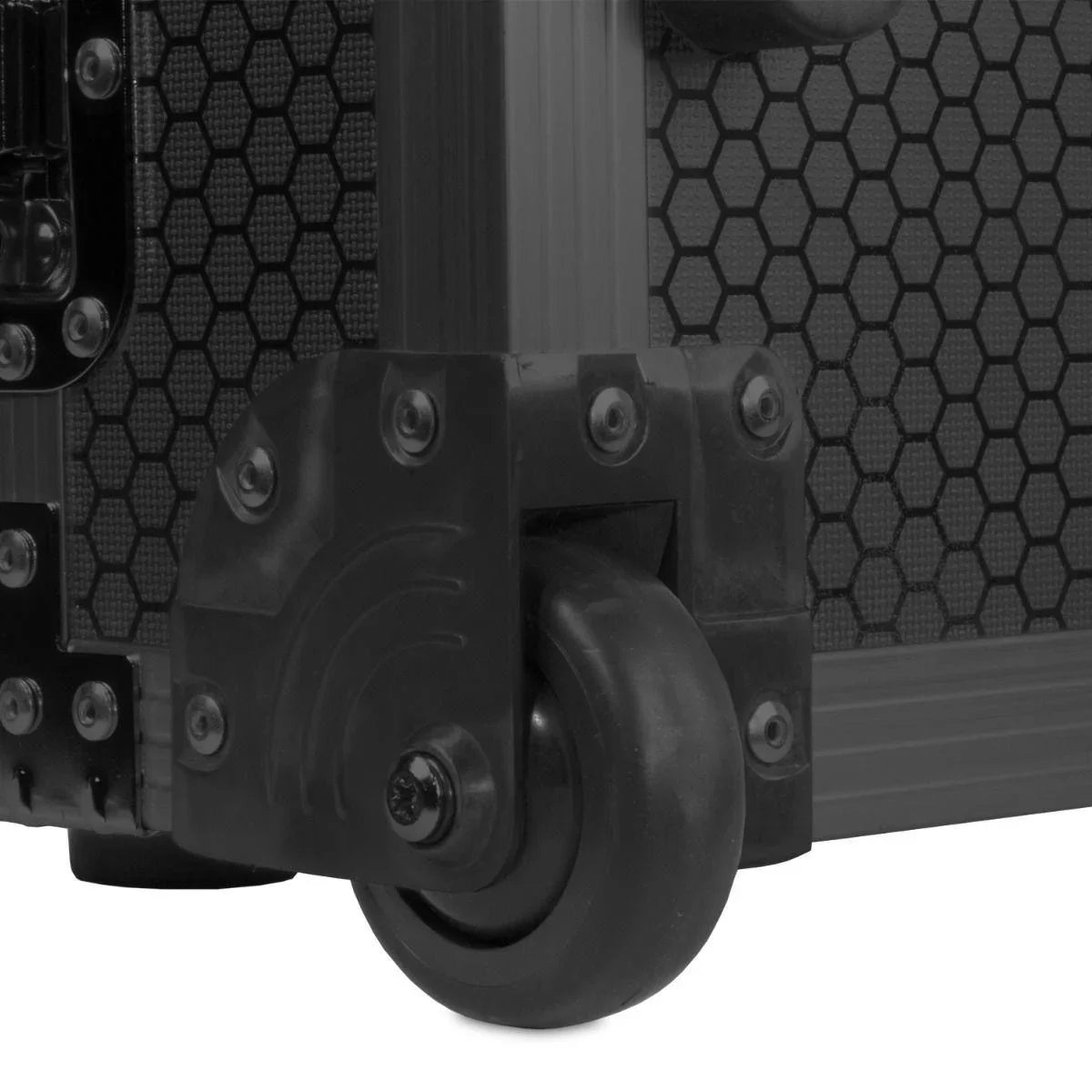 UDG Ultimate Flight Case Set Multi Format Turntable Battle & 10"/12" Mixer Black Plus (Laptop Shelf + Wheels) - DY Pro Audio