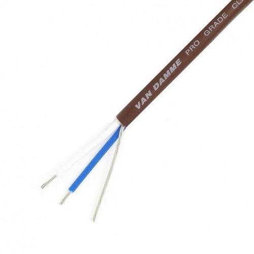 Van Damme Pro Grade Classic XKE 1 pair install cable 100m - Brown - DY Pro Audio