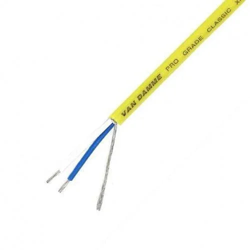 Van Damme Pro Grade Classic XKE 1 pair install cable 100m - Yellow - DY Pro Audio
