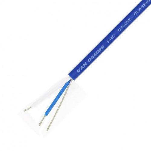 Van Damme Pro Grade Classic XKE 1 pair install cable 50m - Blue - DY Pro Audio