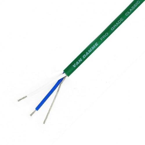 Van Damme Pro Grade Classic XKE 1 pair install cable 50m - Green - DY Pro Audio