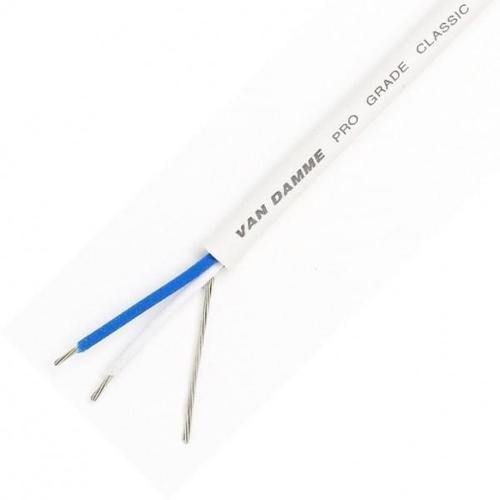 Van Damme Pro Grade Classic XKE 1 pair install cable 50m - White - DY Pro Audio