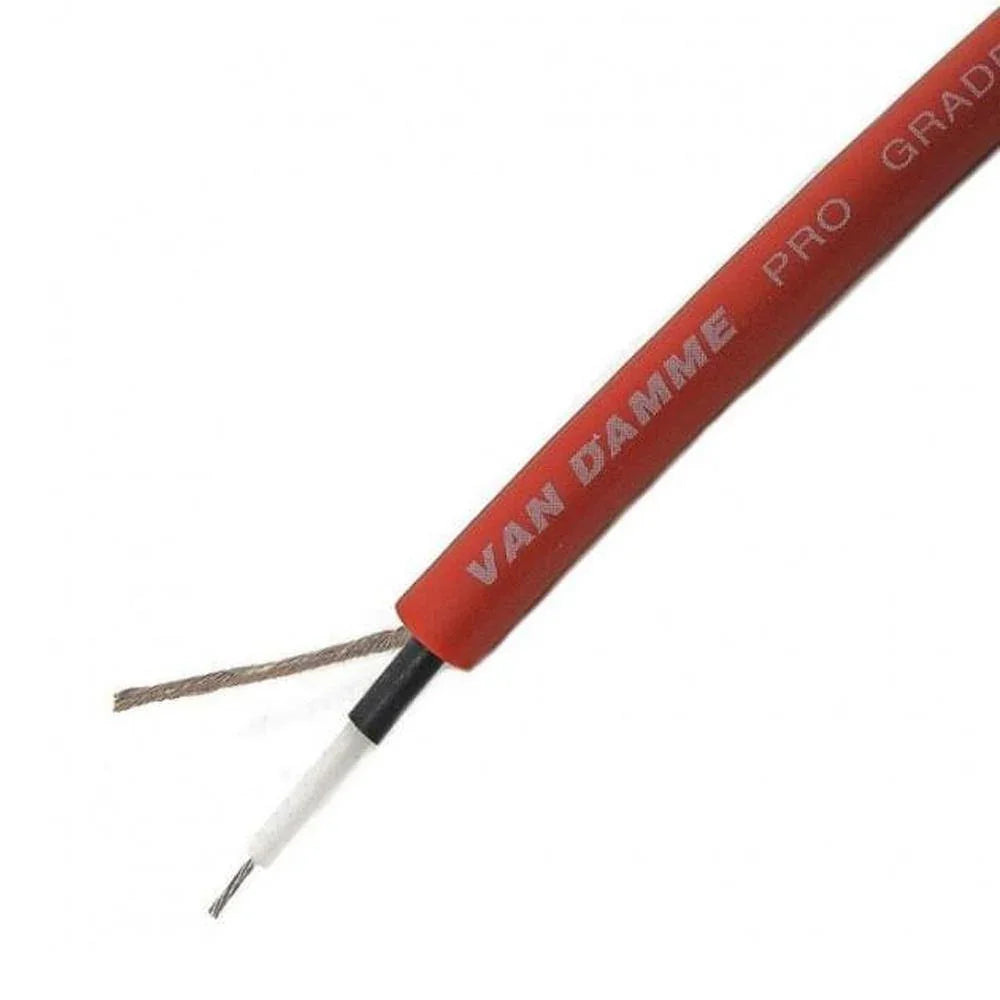 Van Damme Pro Grade Classic XKE Instrument Cable 100m - Red - DY Pro Audio