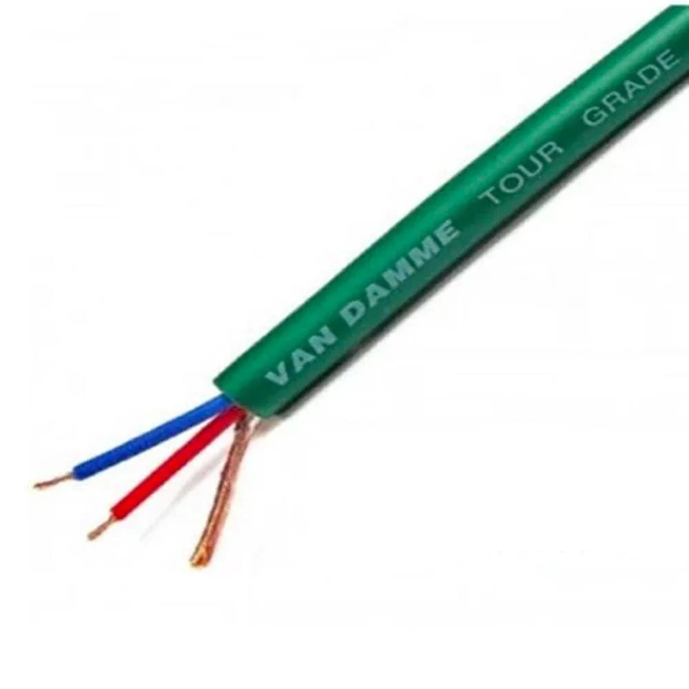 Van Damme Tour Grade Classic XKE Microphone Cable 100m Green - DY Pro Audio