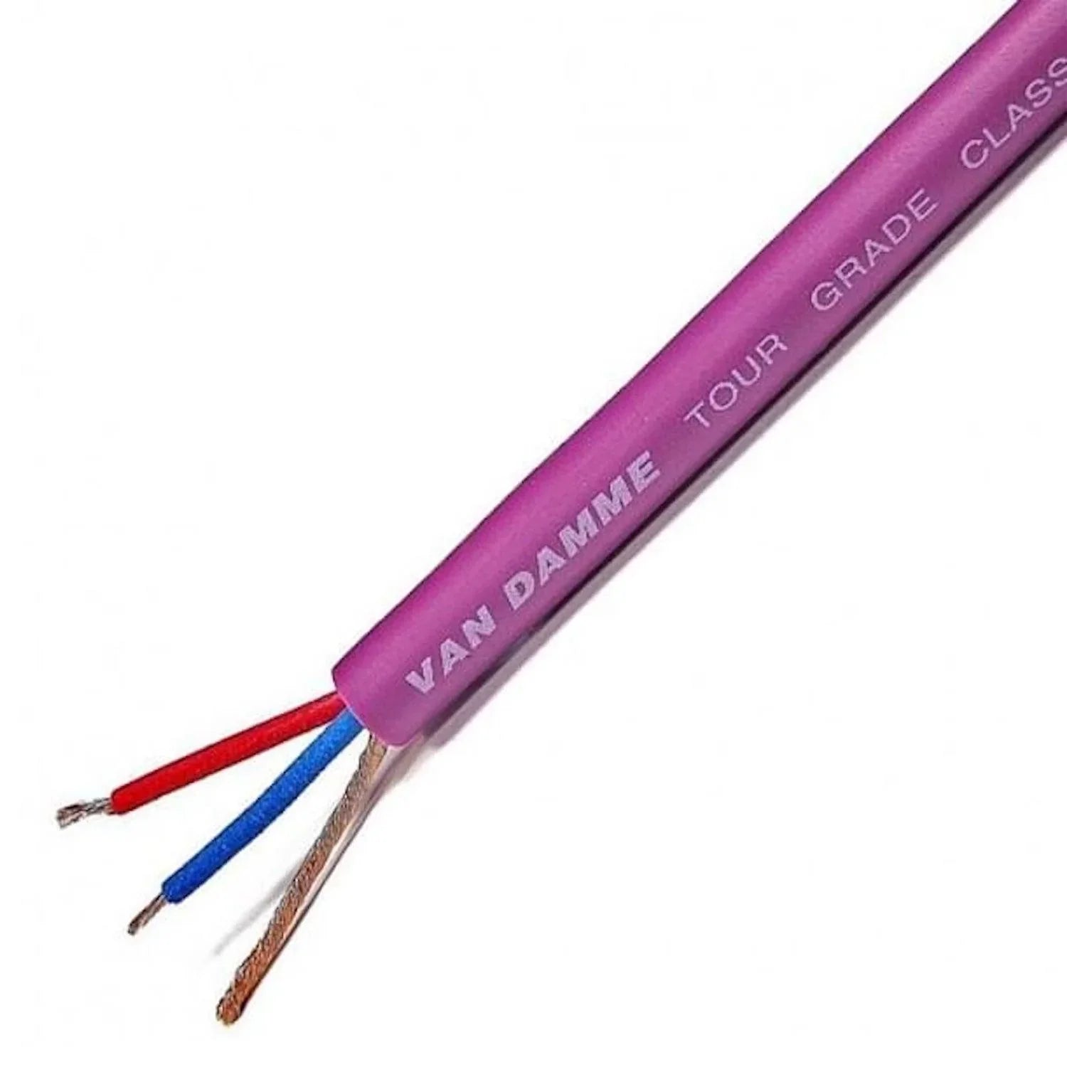 Van Damme Tour Grade Classic XKE Microphone Cable 50m - Purple - DY Pro Audio