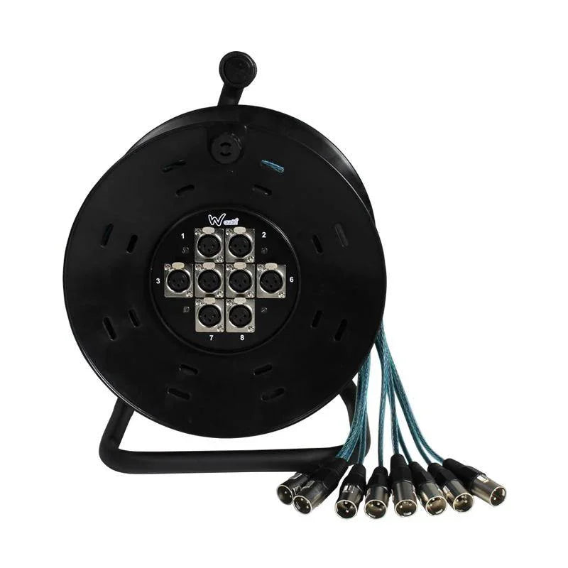 W-Audio 8 Way 25m XLR Multicore - DY Pro Audio