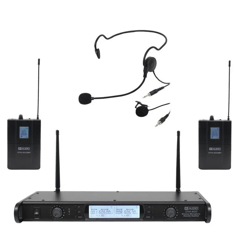 W-Audio DTM 600 Twin Beltpack Diversity System - DY Pro Audio