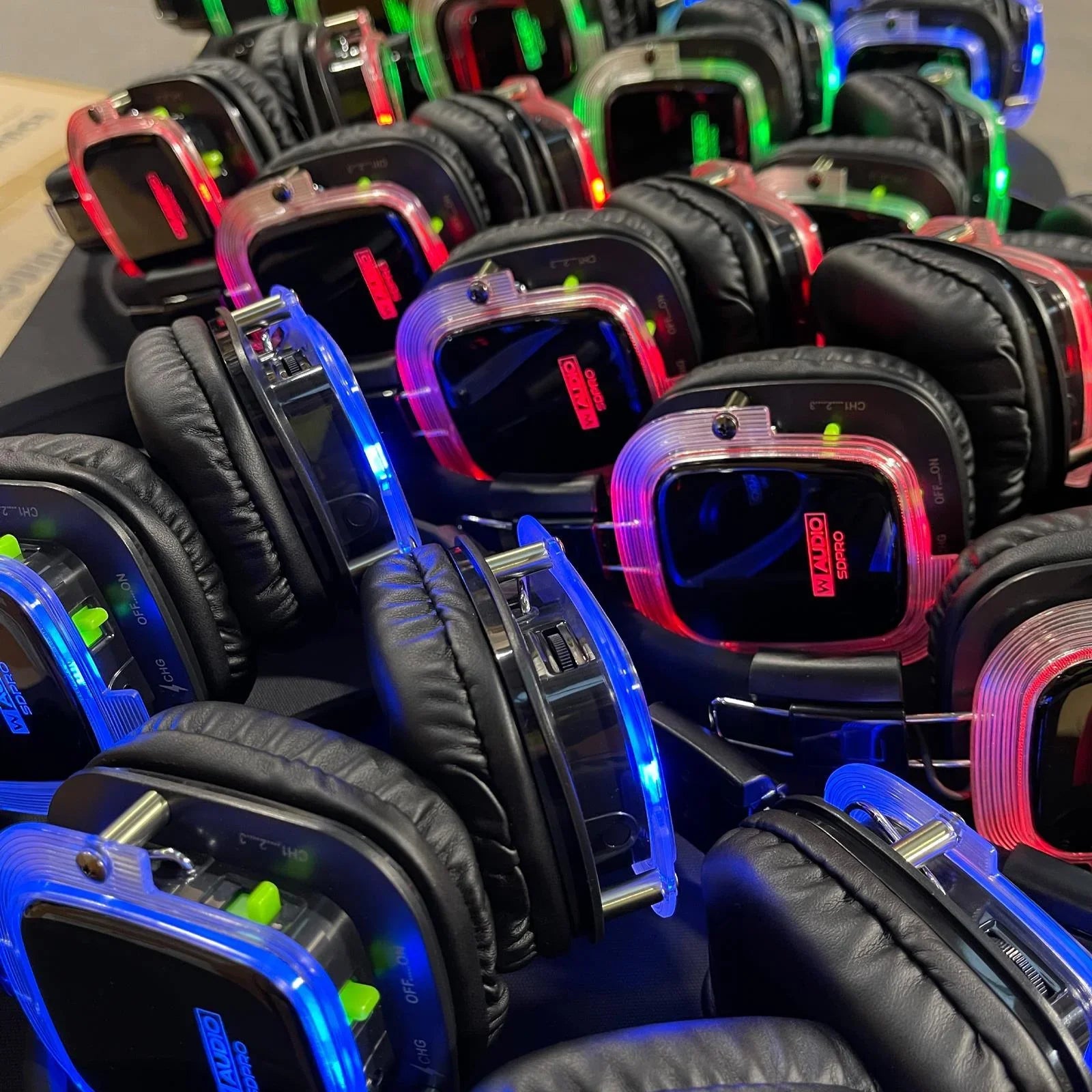W-Audio SDPRO 3-Channel Silent Disco Headphones - DY Pro Audio