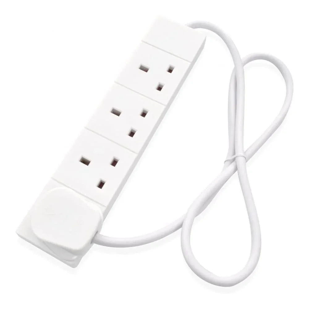 White 4 Gang 10m Extension Lead - DY Pro Audio