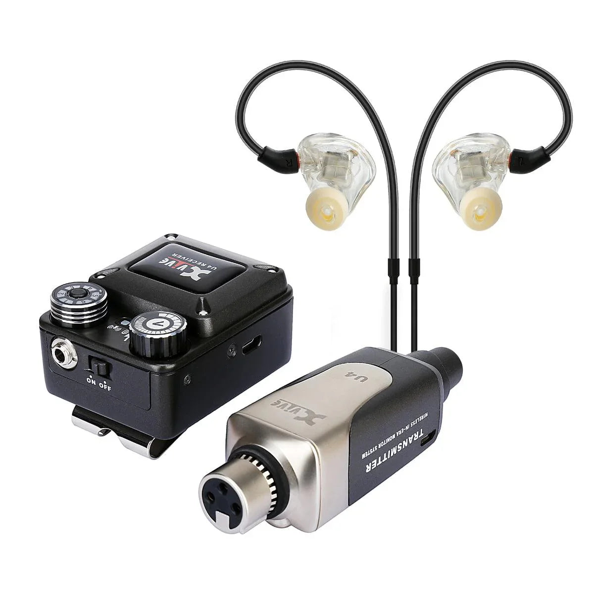Xvive In-Ear Monitor Wireless System with T9 In-Ear Monitors and Travel Case - DY Pro Audio