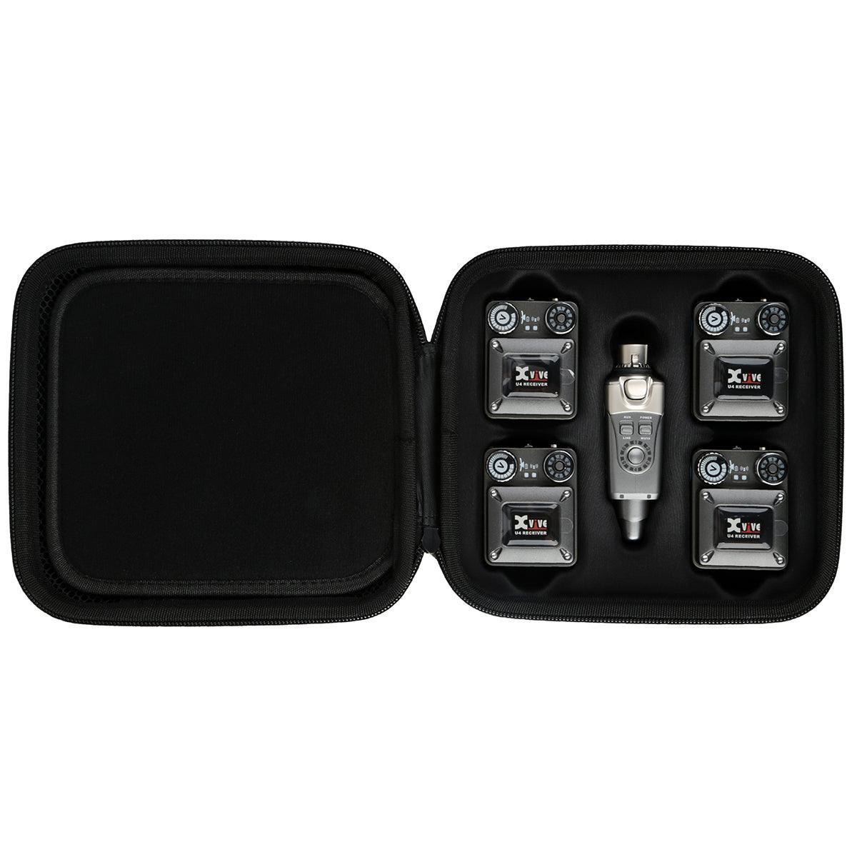 Xvive Travel Case for XU4R4 In-Ear Monitor Wireless System (4 Receivers) - DY Pro Audio