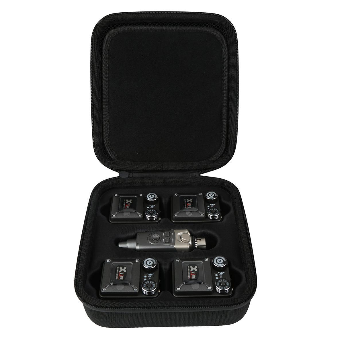 Xvive Travel Case for XU4R4 In-Ear Monitor Wireless System (4 Receivers) - DY Pro Audio