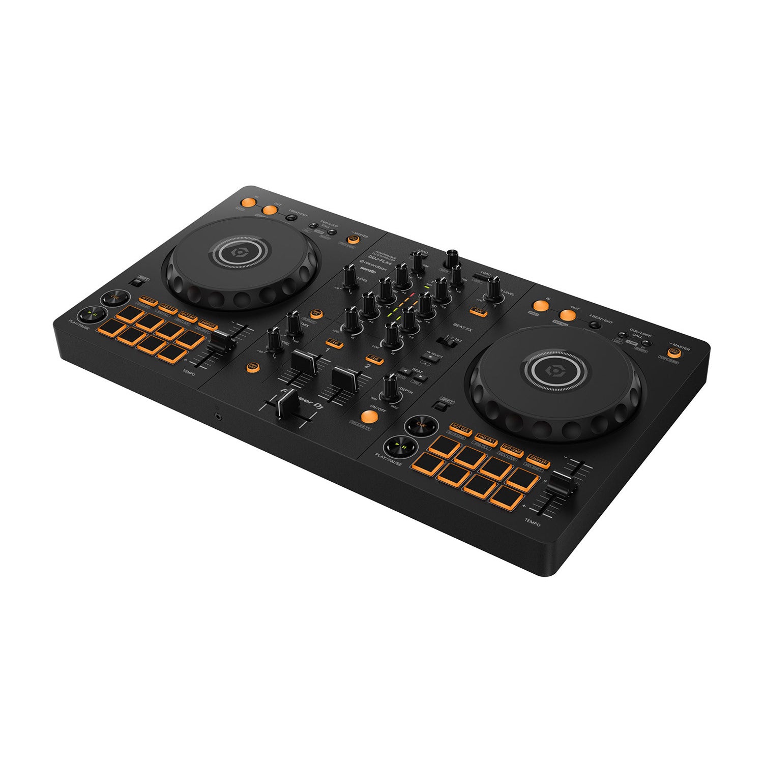 Pioneer DDJ-FLX4 DJ Controller and DM-50, HDJ-X5, Decksaver, Bag