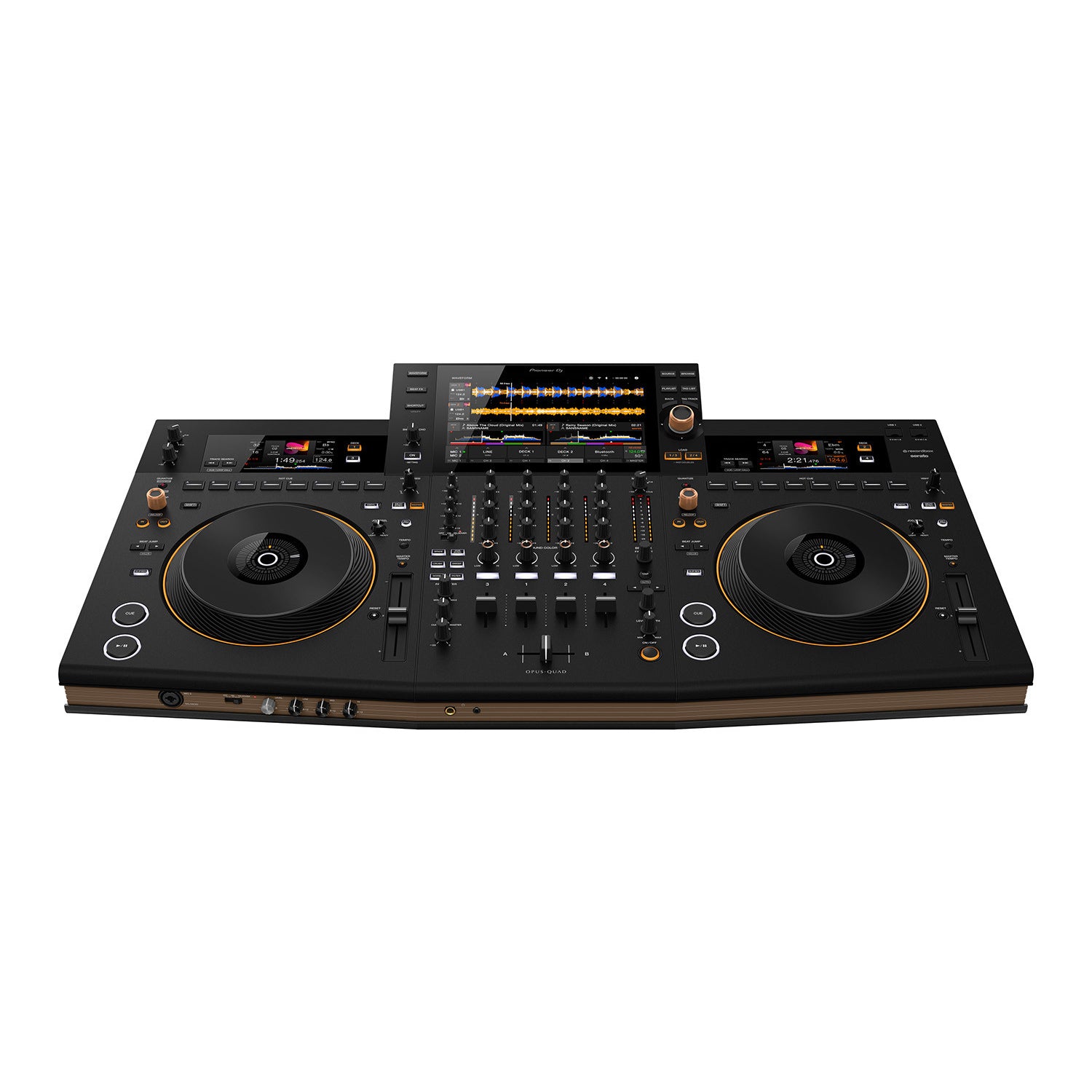 Pioneer DJ Opus-Quad 4 Channel All in One DJ Controller DM-40D, HDJ-X5 Bundle