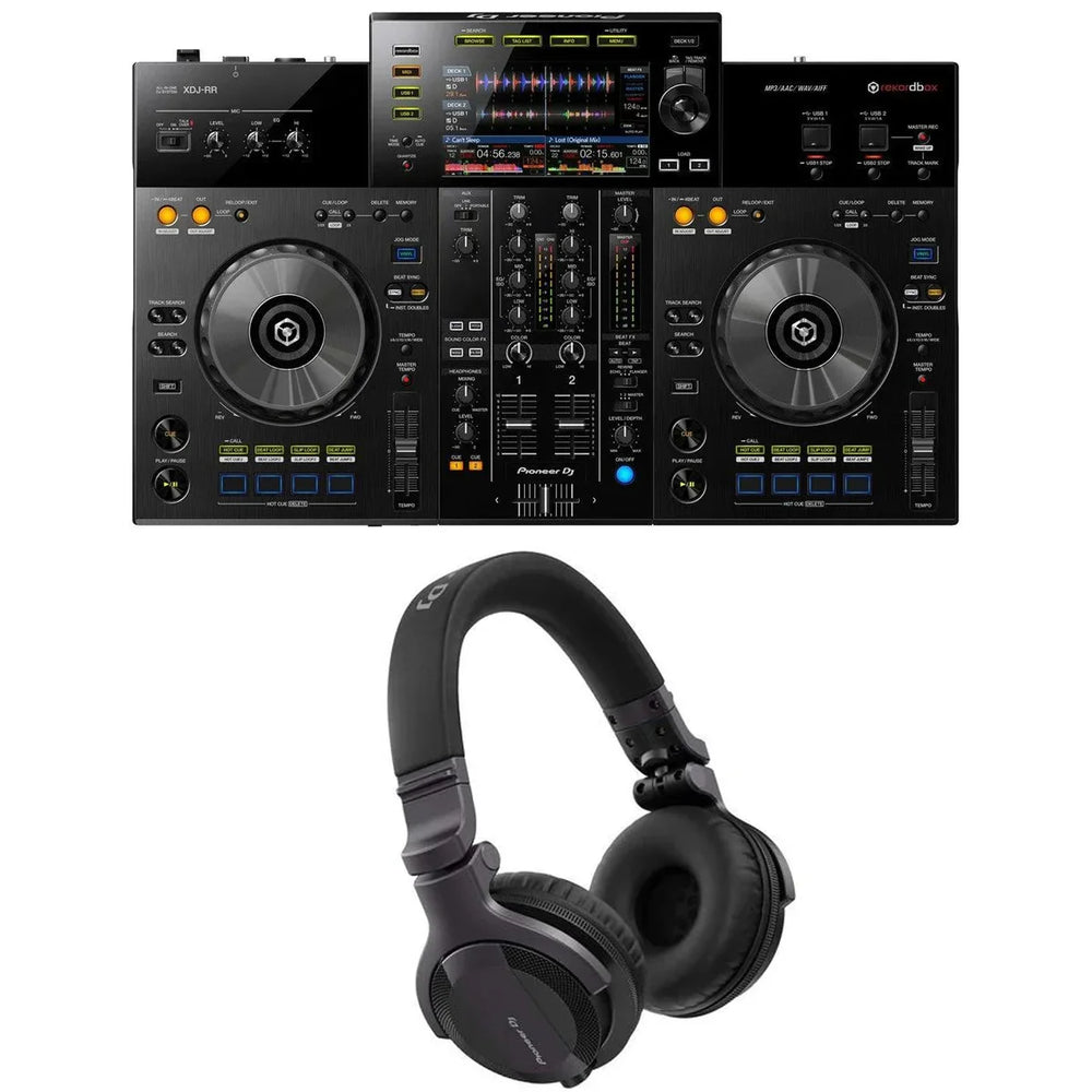 Pioneer XDJ - RR All - In - One DJ Controller with HDJ - CUE1 Headphones Bundle