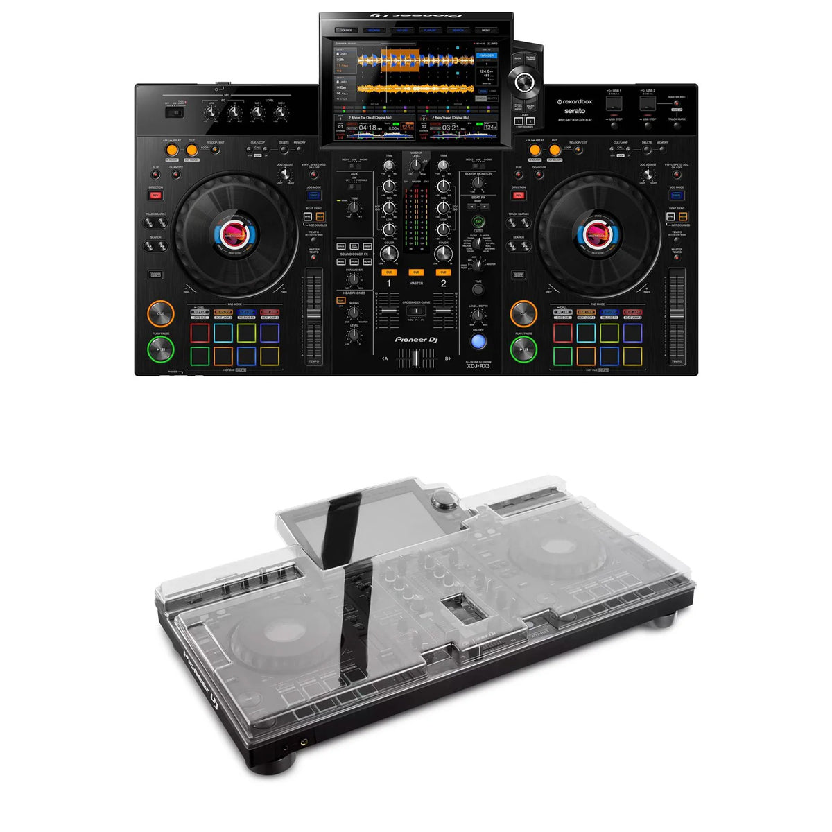 Pioneer DJ XDJ-RX3 All-In-One DJ Controller with Decksaver Bundle