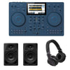 AlphaTheta Omnis - Duo Portable Battery Standalone DJ Controller With DM - 40D, HDJ - CUE1 Bundle