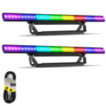 2 x Chauvet DJ COLORSTRIP Pix ILS 40x2W RGB Pixel Batten With DMX Cable