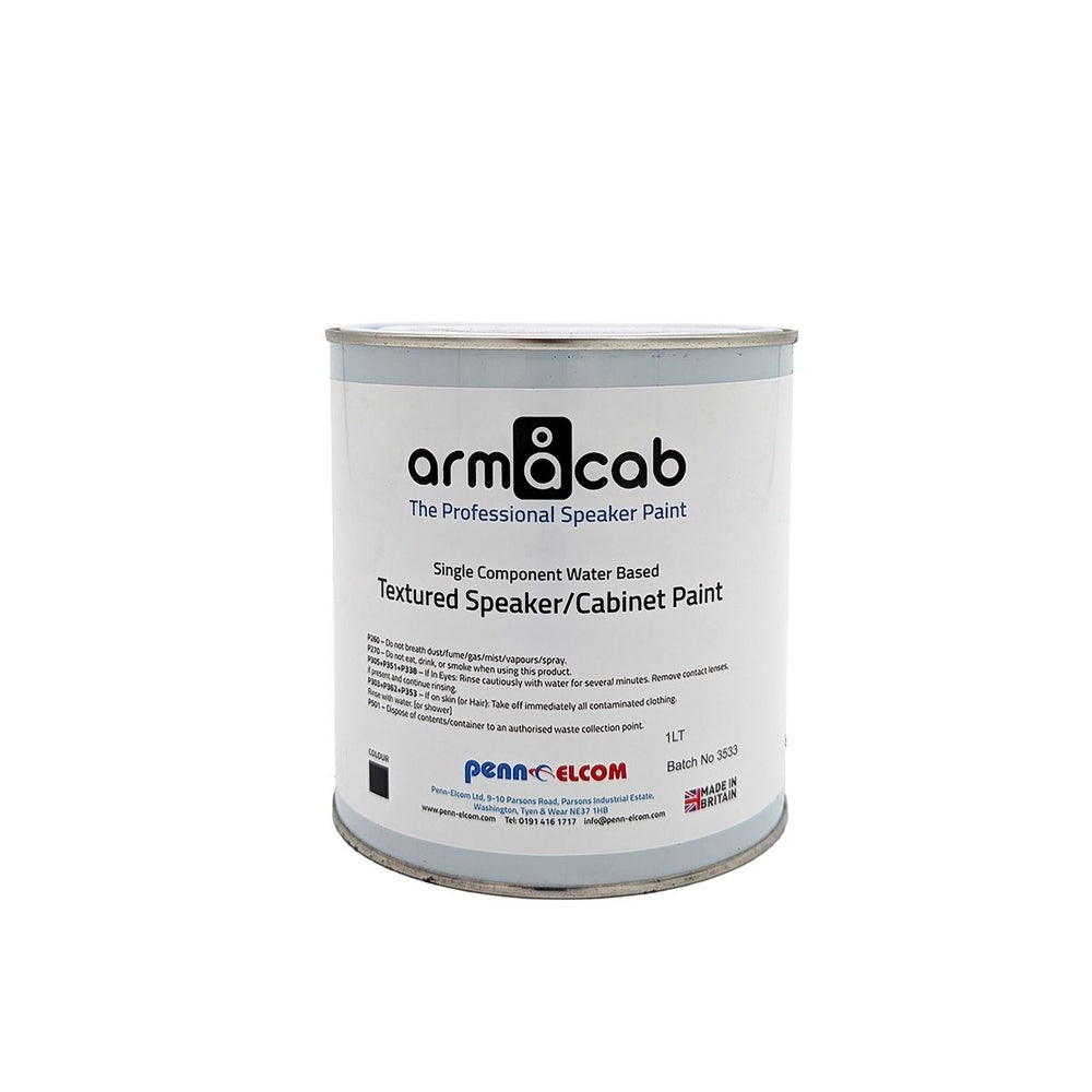Penn Elcom Armacab White Textured Speaker/Cabinet Paint - 1 Litre