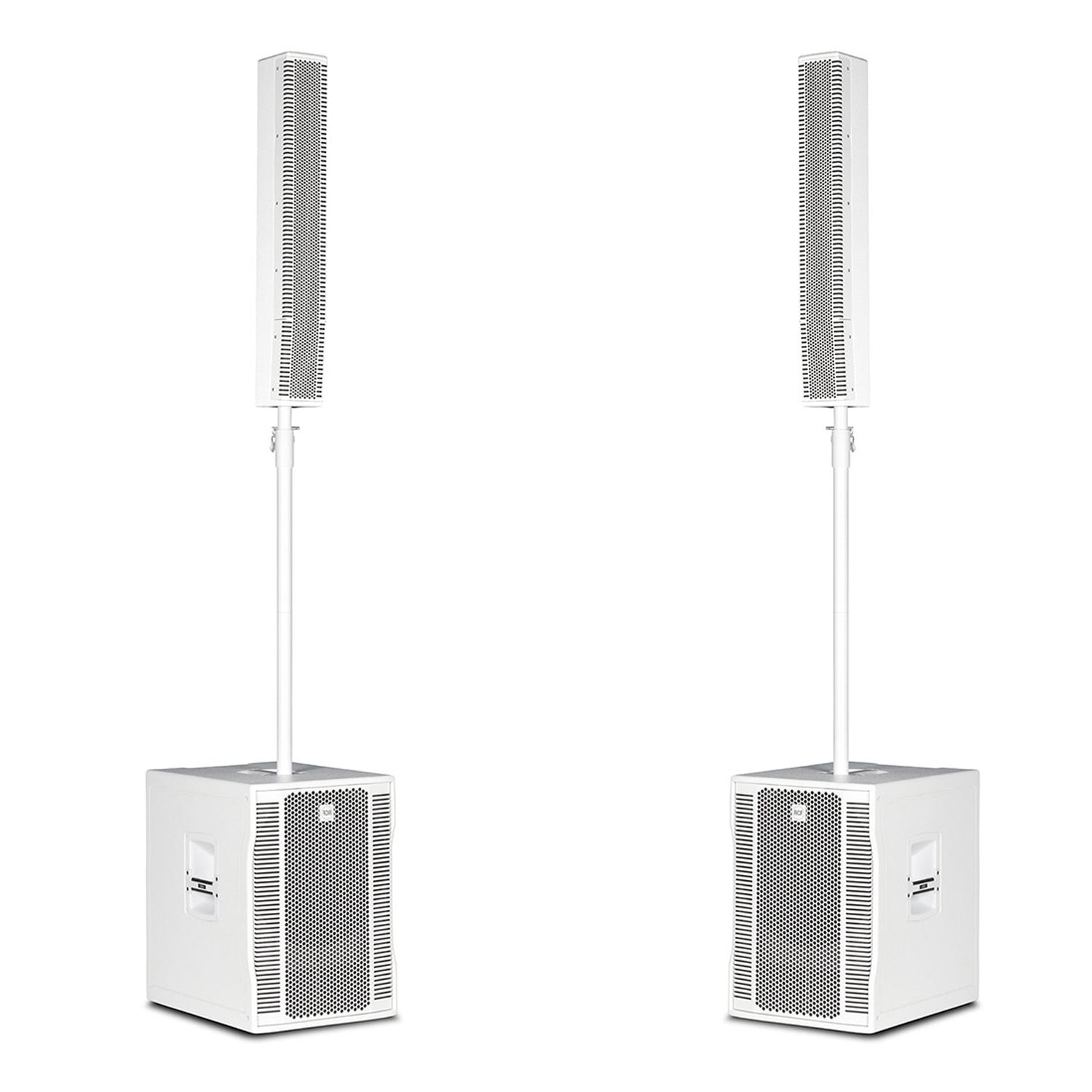 2 x RCF Evox 12 8x4"+15" 700w Active Column PA System