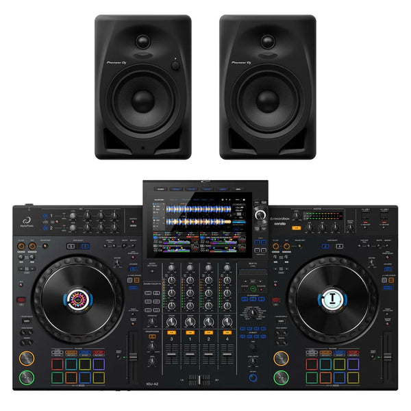 AlphaTheta XDJ - AZ DJ Controller with DM - 40D Monitor Speakers
