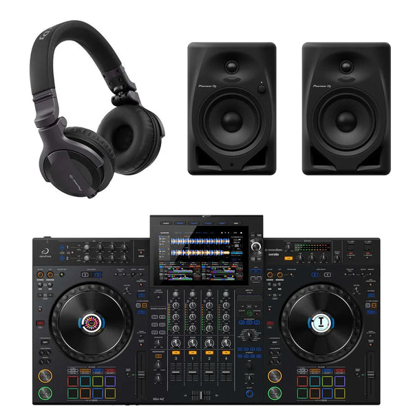 AlphaTheta XDJ - AZ DJ Controller with DM - 40D, HDJ - CUE1 Headphones