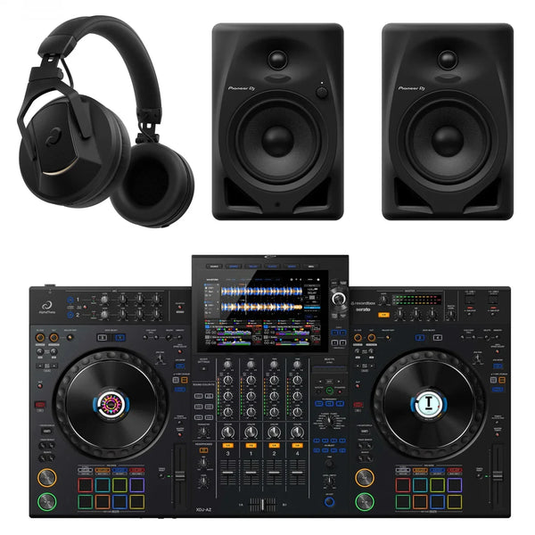 AlphaTheta XDJ - AZ DJ Controller with DM - 50D, HDJ - F10 Headphones