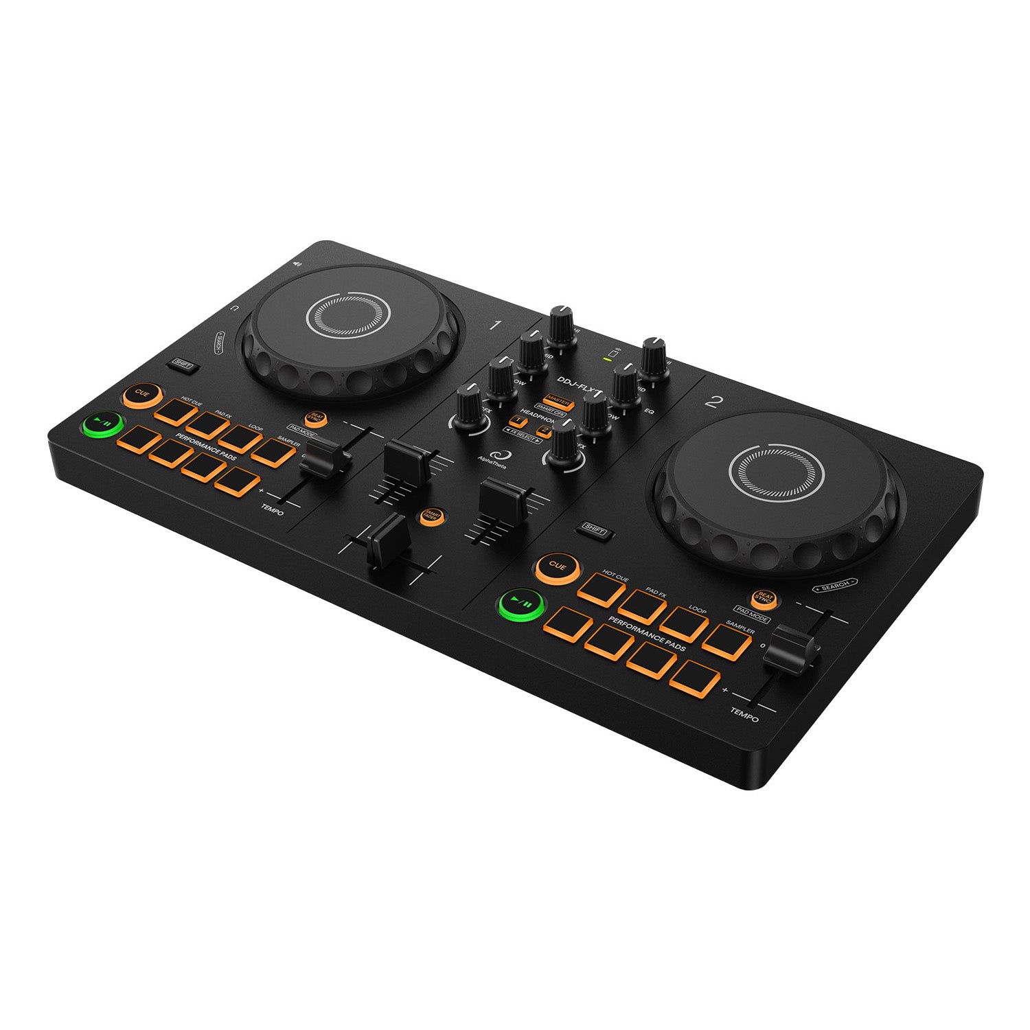 AlphaTheta DDJ-FLX2 Beginner DJ Controller with Carry Bag