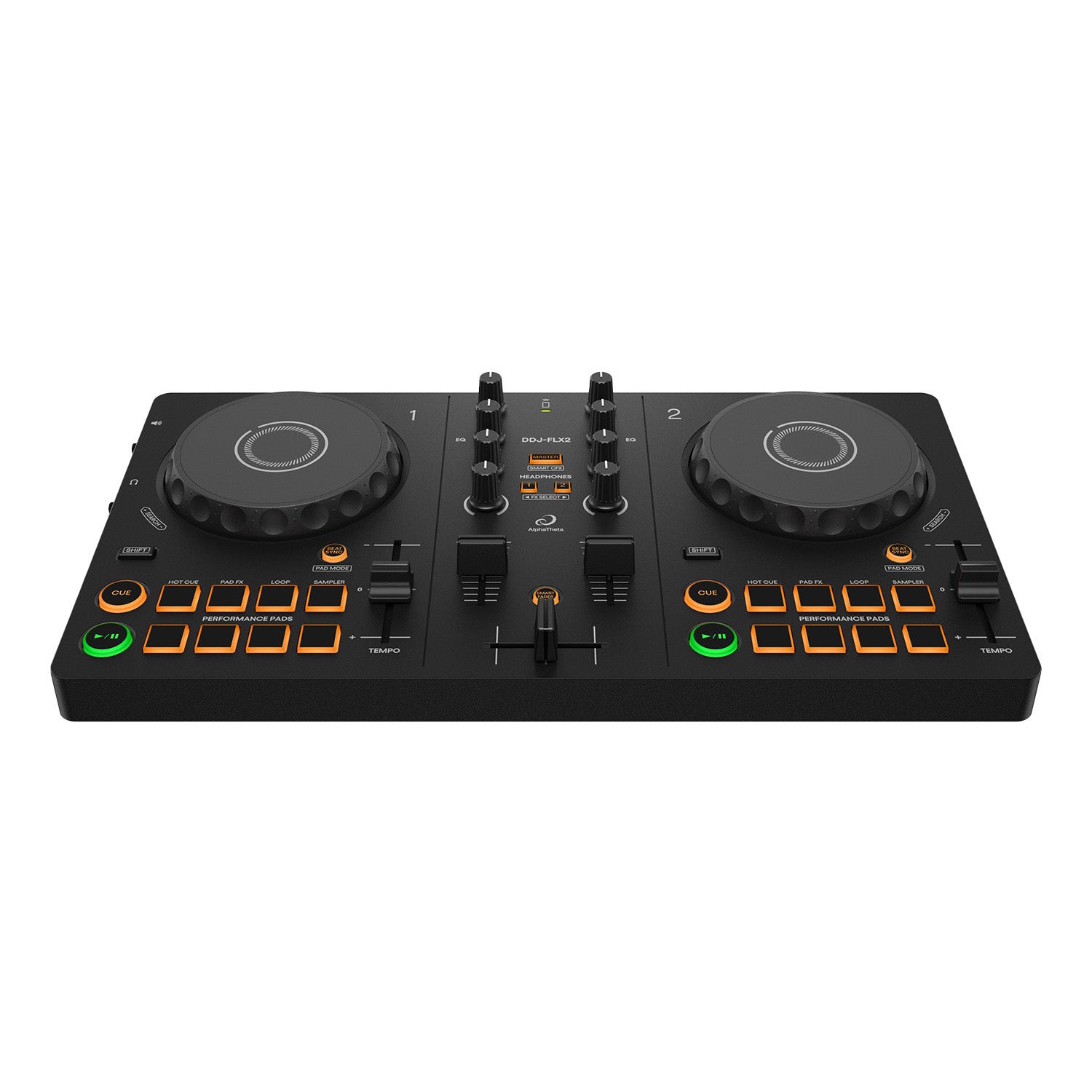 AlphaTheta DDJ-FLX2 Beginner DJ Controller with Carry Bag