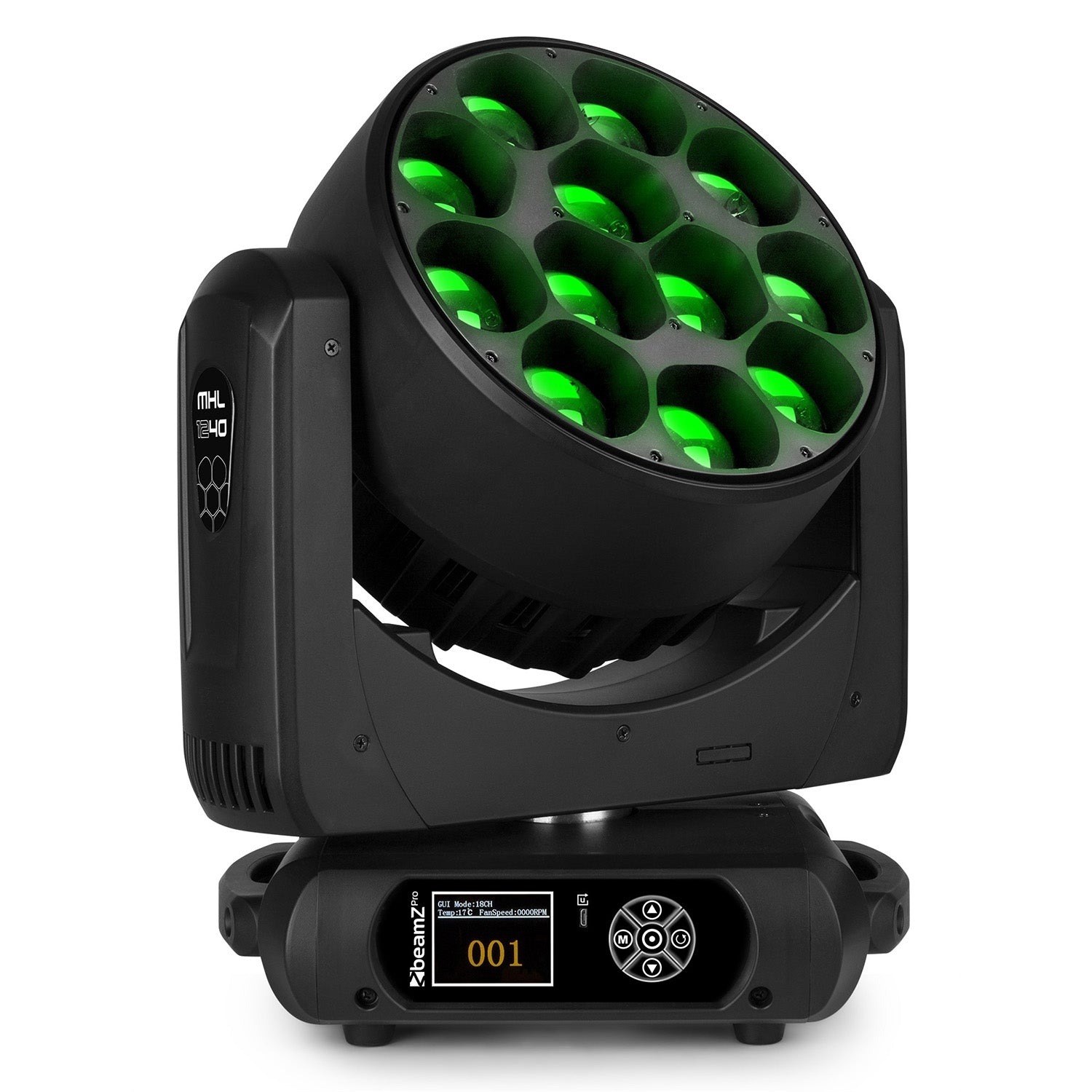 Beamz Pro MHL1240 LED Wash Moving Head with Zoom