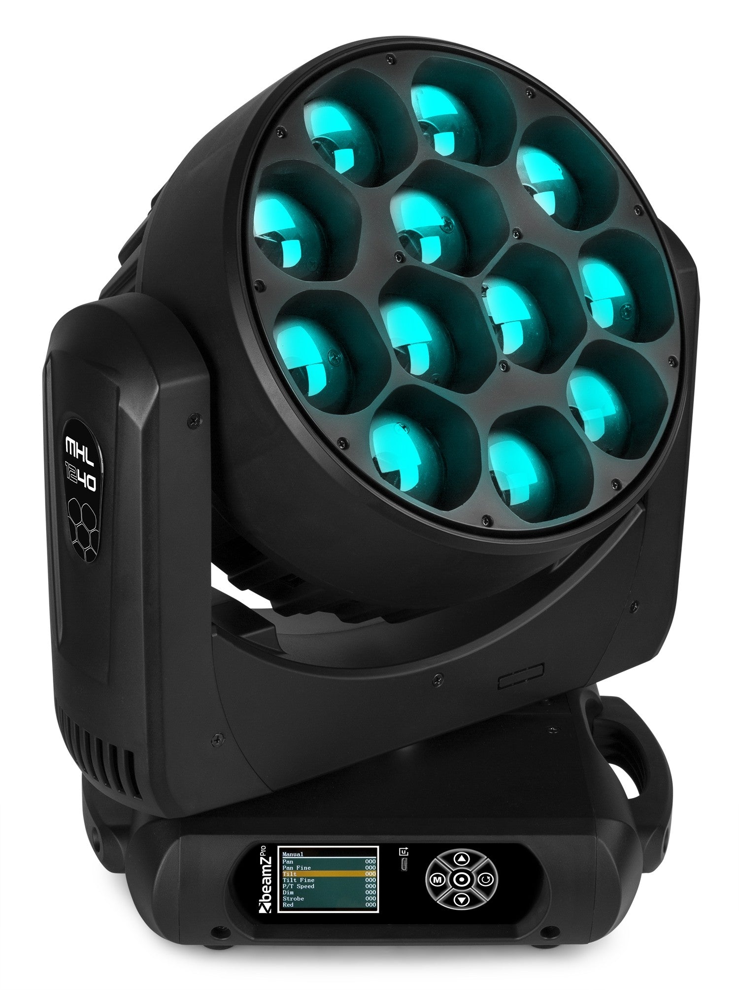 Beamz Pro MHL1240 LED Wash Moving Head with Zoom