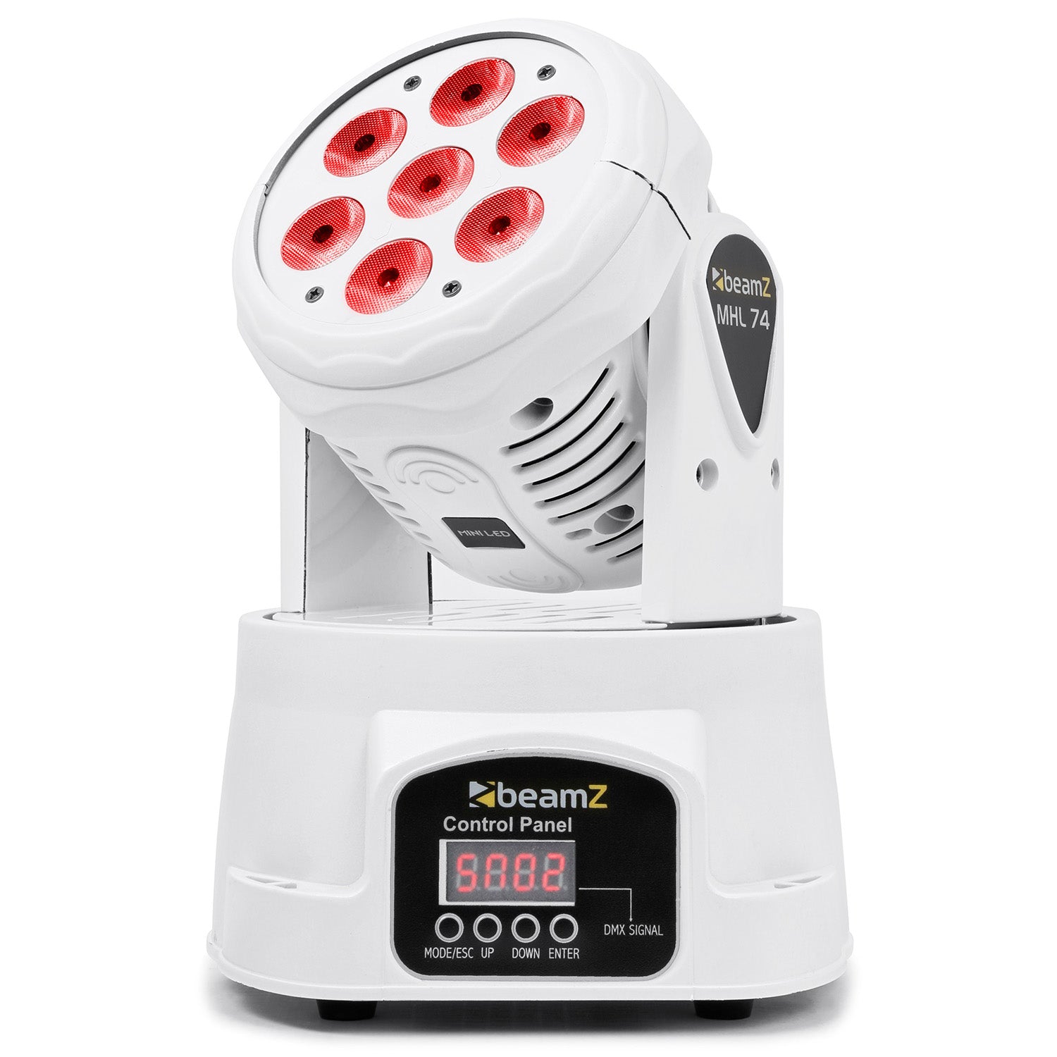 Beamz MHL74 LED Wash Moving Head 7x10W White