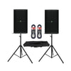 2 x Mackie Thump 210XT 10" 1400w Bluetooth Active Speaker With Stands and Cables