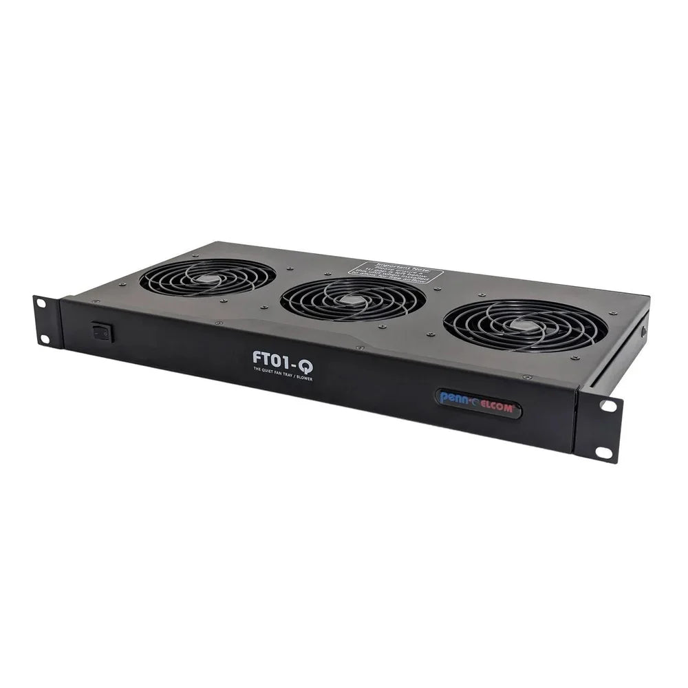 Penn Elcom FT01-Q 1U Quiet and Versatile Rack Fan Unit