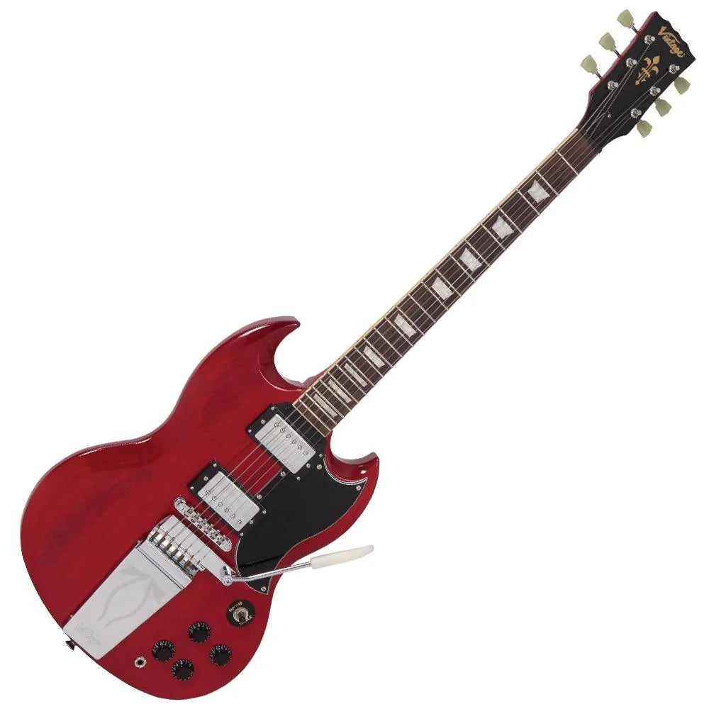 Vintage VS6V ReIssued with vintage style Vibrato Cherry Red