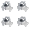 4 X Penn Elcom C1340Z Large Ball Corner with 2.5mm Radius