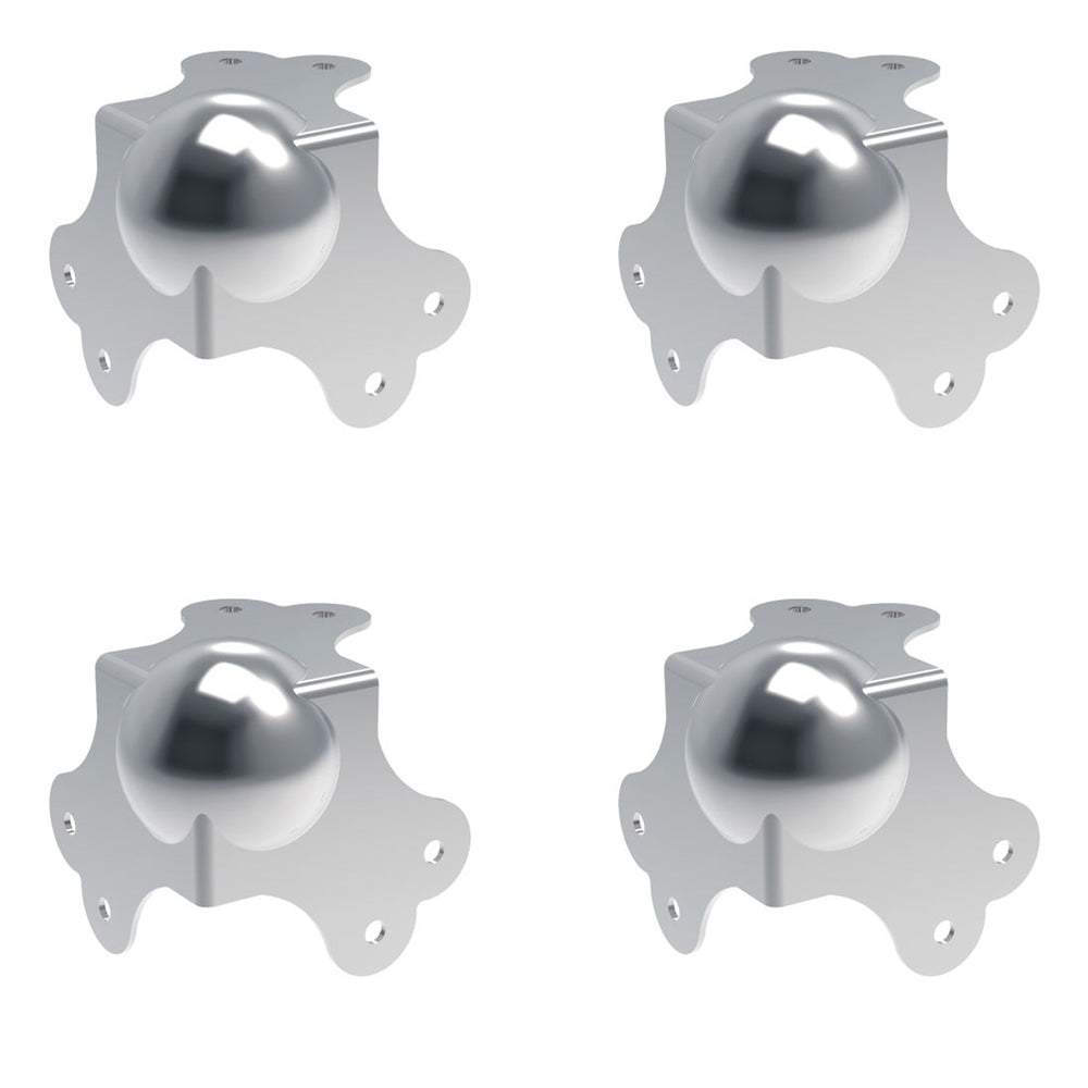 4 X Penn Elcom C1340Z Large Ball Corner with 2.5mm Radius