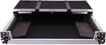 Hard flight case for Pioneer DDJ-SR2 with built-in shelf and protective interio