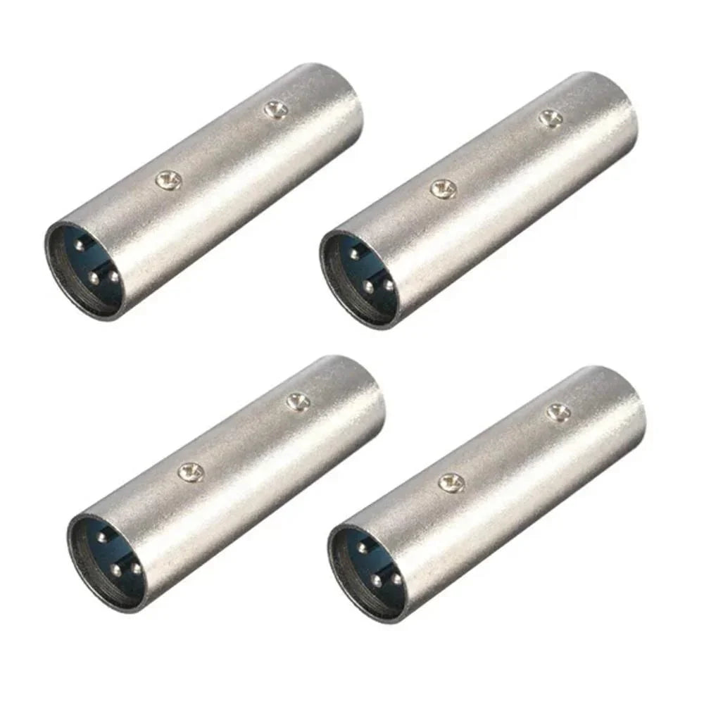 4 x XLR Male to Male Coupler Connecter Joiner