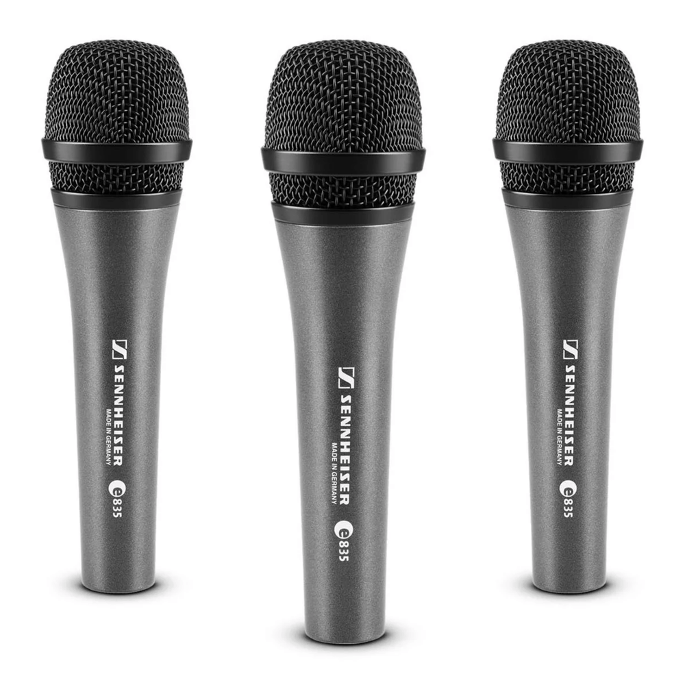 Sennheiser Evolution 3-pack E835 Microphone Bundle