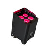 4 x Q - LED Lighting Flux Q4IP+ IP Battery Powered Uplighter with Carry Bag