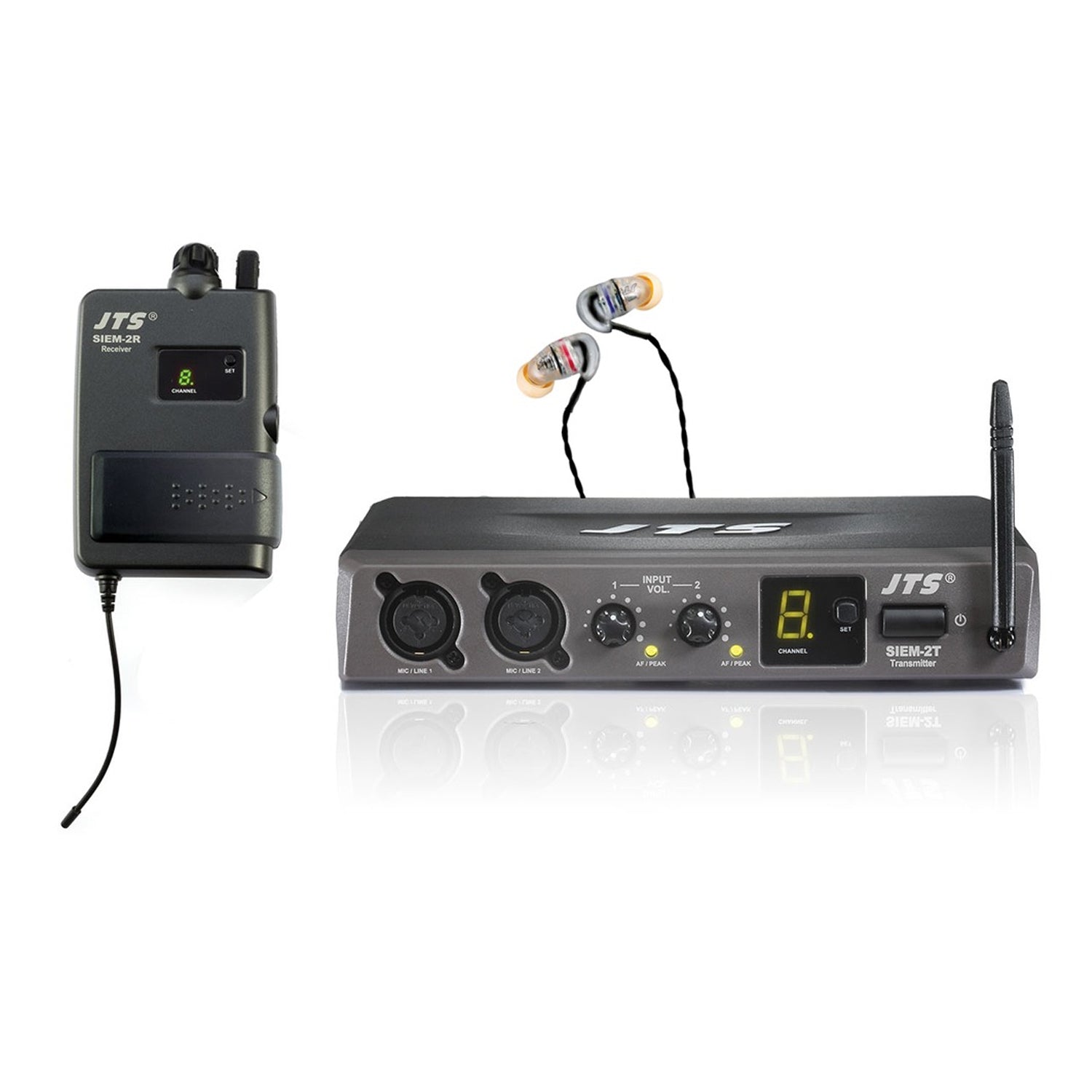 JTS SIEM-2T SIEM-2R IE-1 Wireless In Ear Monitor System 863-865MHz