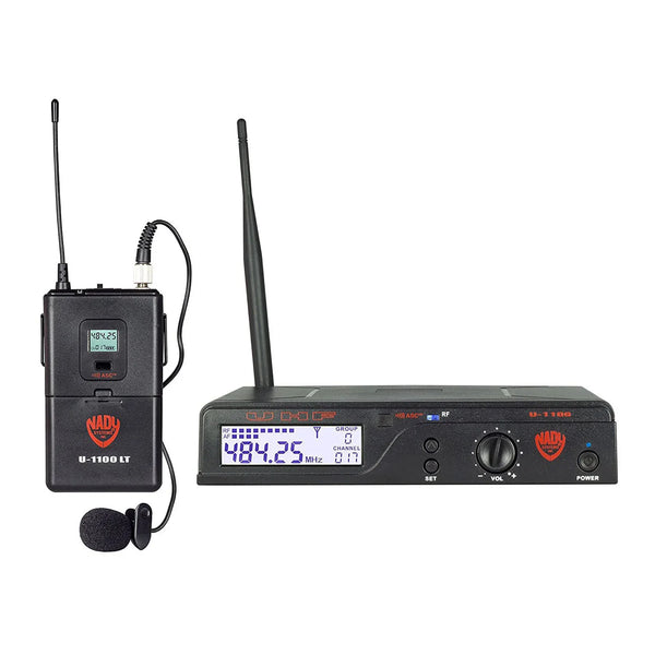 Nady U - 1100 LTHM - EU1 100 - Channel UHF Wireless lapel and headset Microphone System