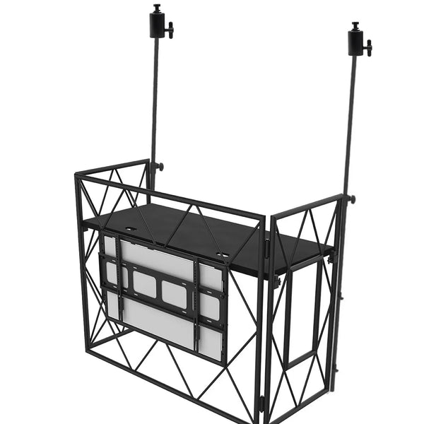 Ultimax TrussBooth Black Aluminium Truss DJ Booth With Pole Kit