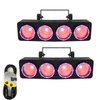 Two Chauvet DJ Bank 2 RGBW LED wash and ring effect lights with a 3m DMX cable
