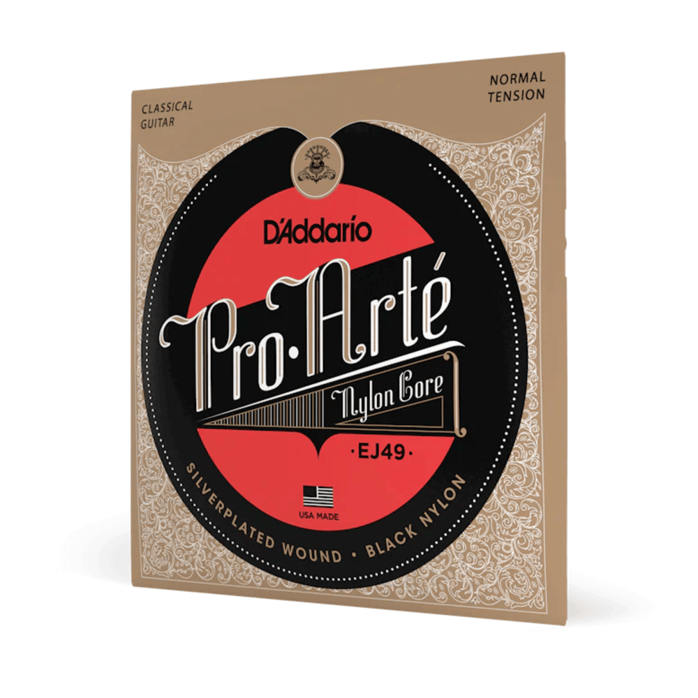 D'Addario EJ49 Pro-Arte Black Trebles Normal Tension Classical Guitar Strings