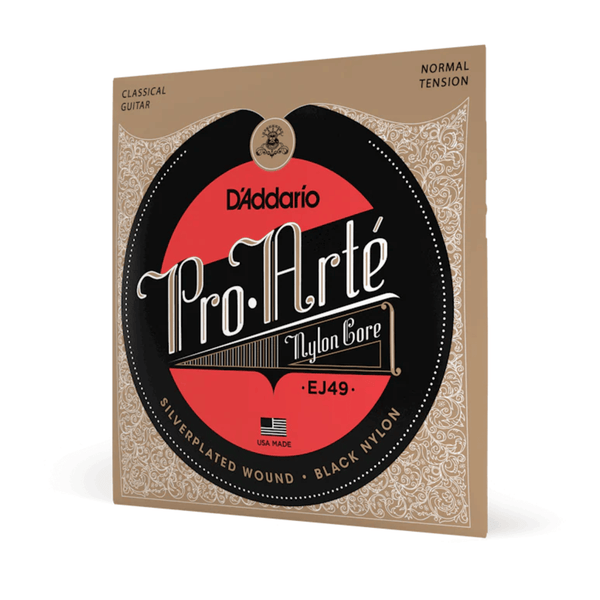 D'Addario EJ49 Pro-Arte Black Trebles Normal Tension Classical Guitar Strings