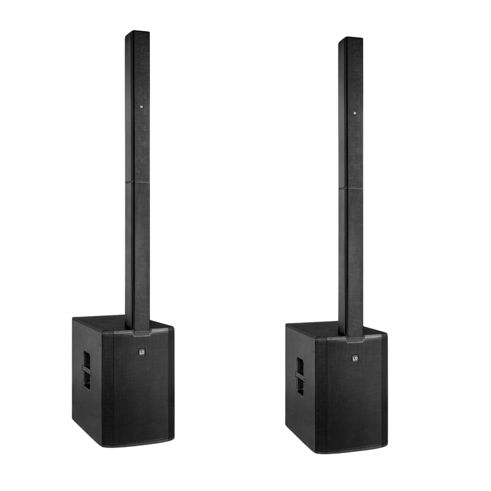 Two LD Systems MAUI 44 G2 black active column array systems